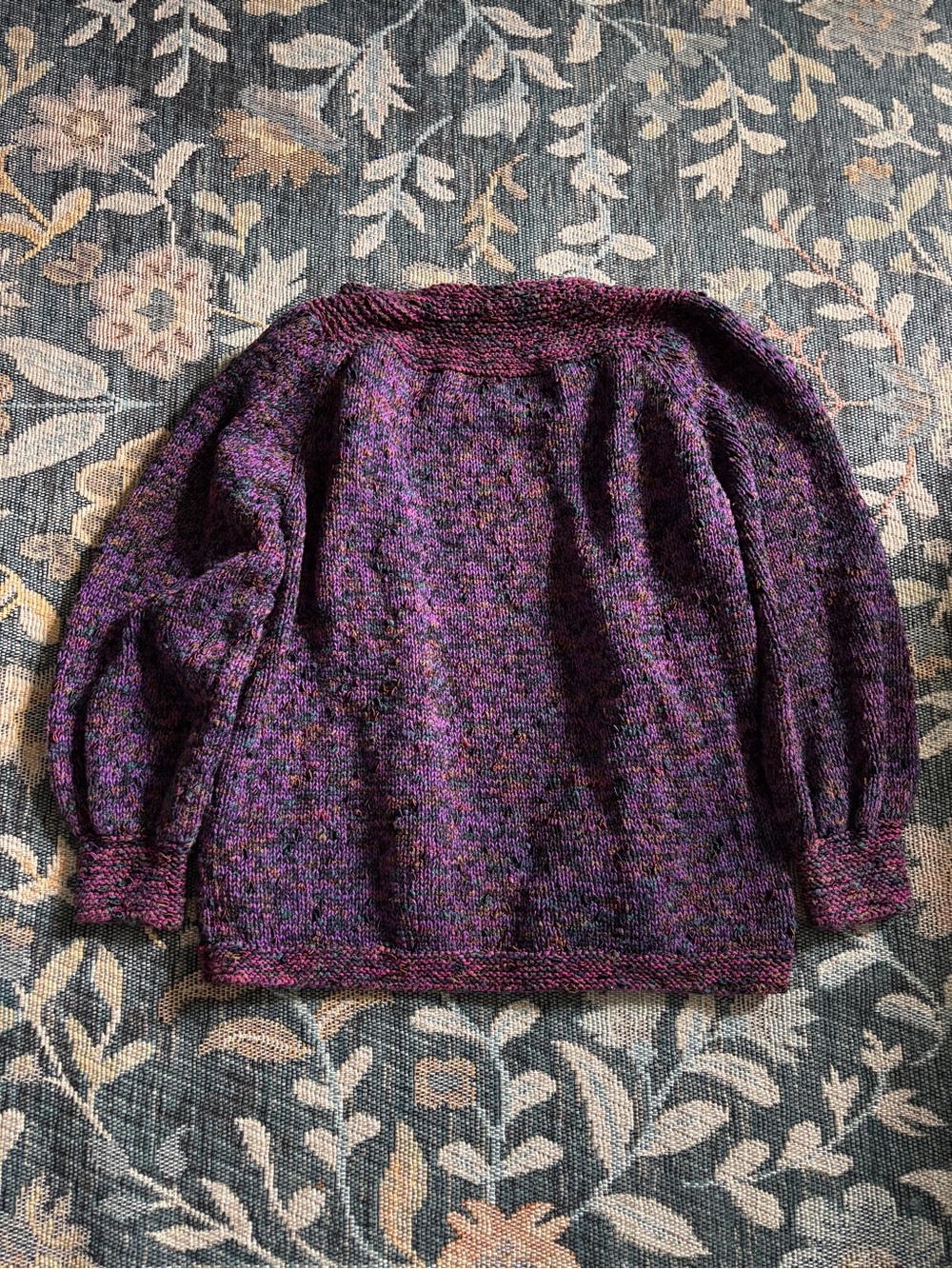 Vintage Sandy D'Andrade
Multicolor Purple HandKnit Chunky Cardigan - Picture 7 of 8